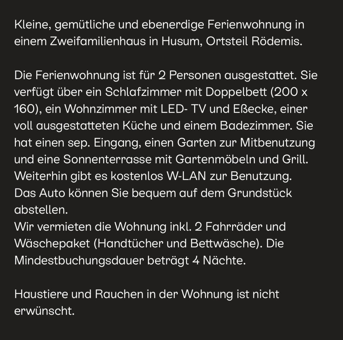 Ferienwohnung „Ole Karkenwech“ Husum-Roedemis Husum  Exteriér fotografie